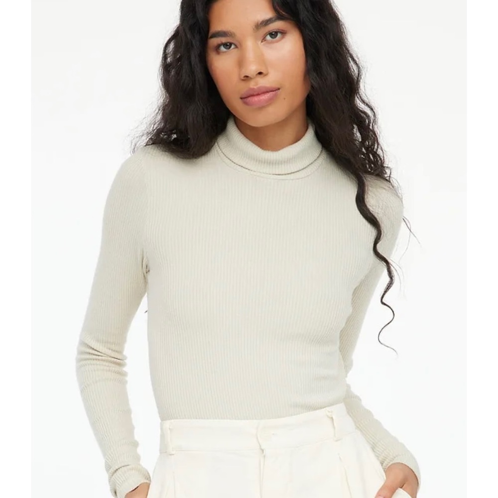 LACAUSA Sweater Rib Turtleneck